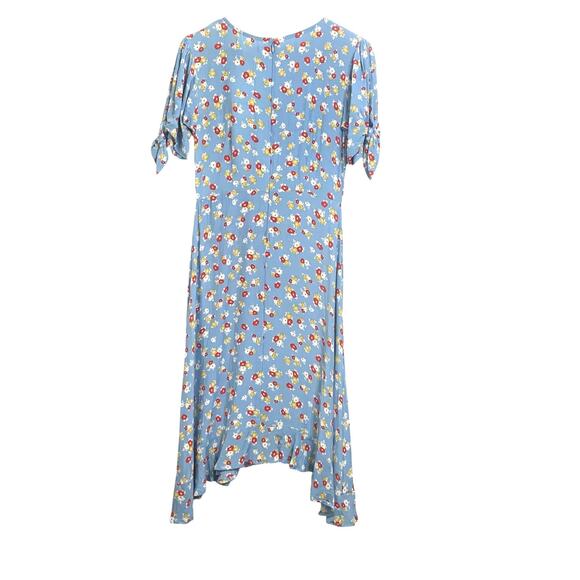 NWT FAITHFULL THE BRAND Emila Jasmin Floral Blue Midi Dress | 4 - Picture 3 of 7